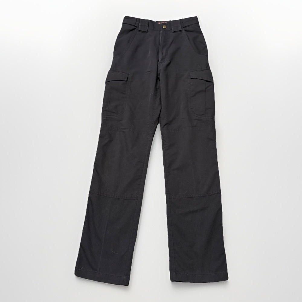 Tru Spec Pants Mens 28 Black Tactical Cargo Adjustable Double Knee Ripstop